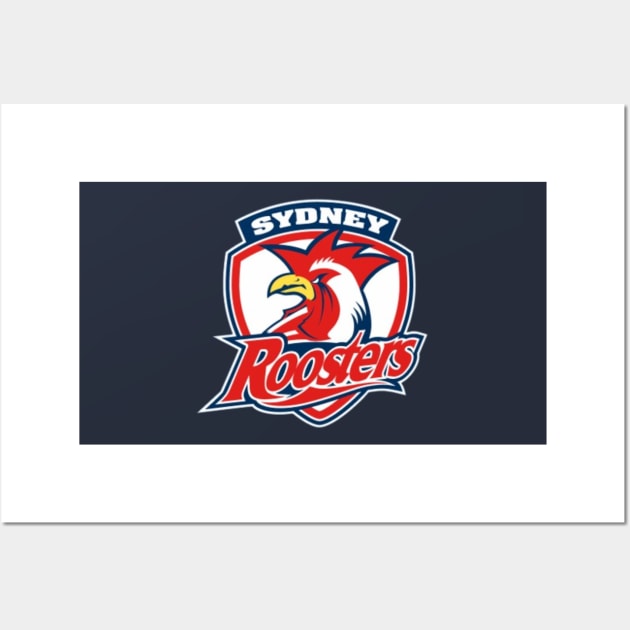 Sydney Roosters Wall Art by zachbrayan